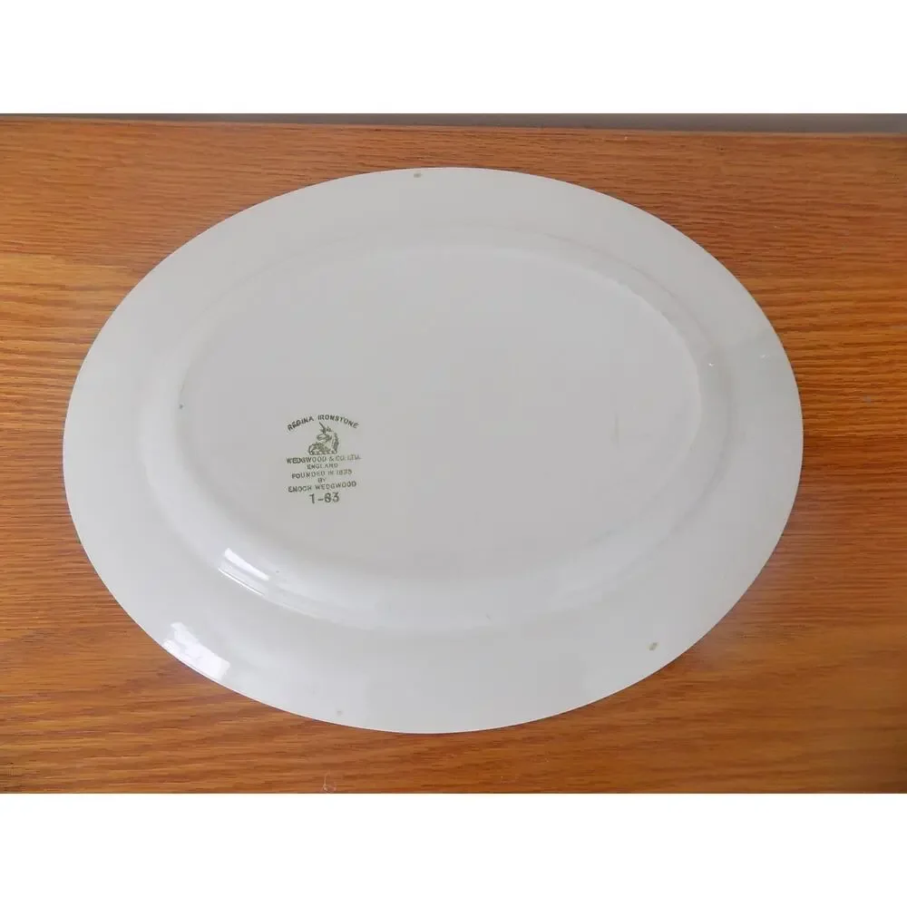 Wedgwood Regina Ironstone oval serving platter diamond pattern
